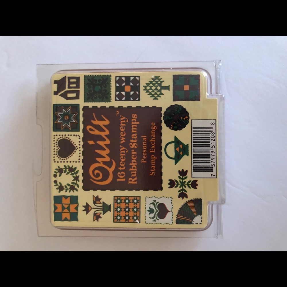 Quilt teeny weeny rubber stamps